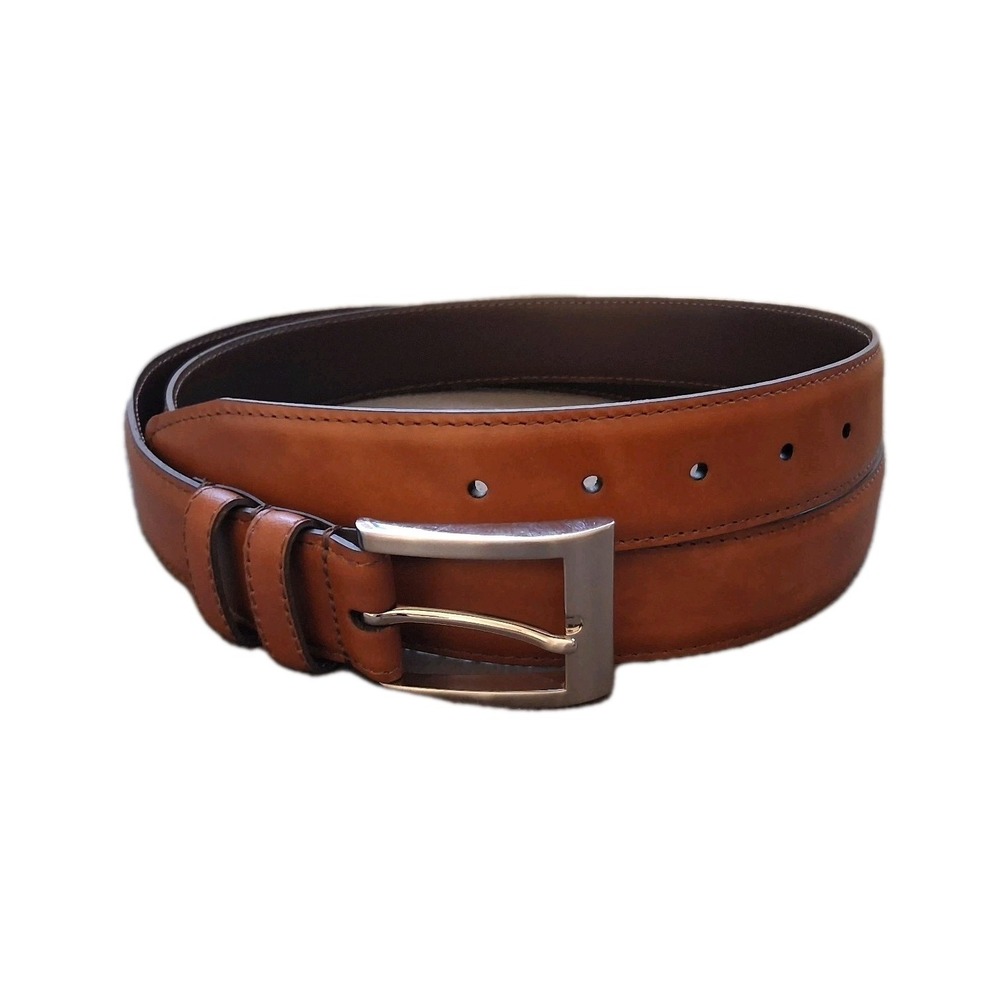 Allen Edmonds Wide Basic Leather Belt Men's Size 52  Dark Walnut USA  $135.00